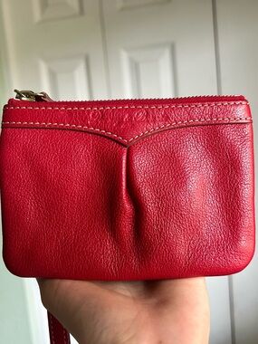 Dooney & Bourke Red Leather Wristlet
